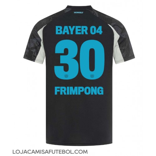 Camisa de Futebol Bayer Leverkusen Jeremie Frimpong #30 Equipamento Alternativo 2024-25 Manga Curta